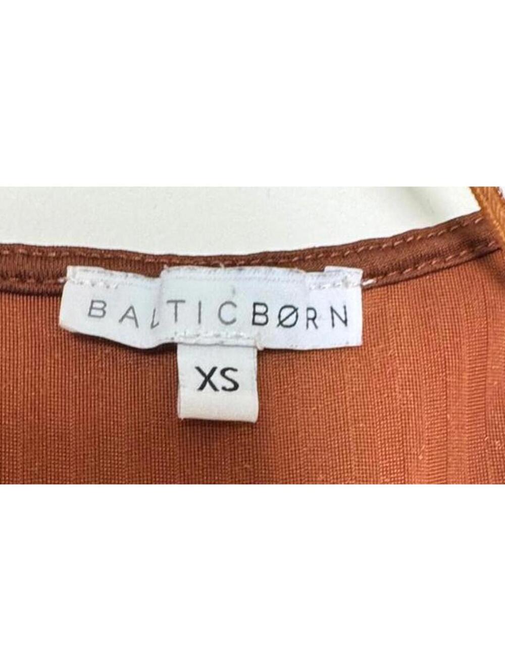 Baltic Born - Andi Ribbed Velvet Maxi Dress - Rust - XS - Picture 5 of 7